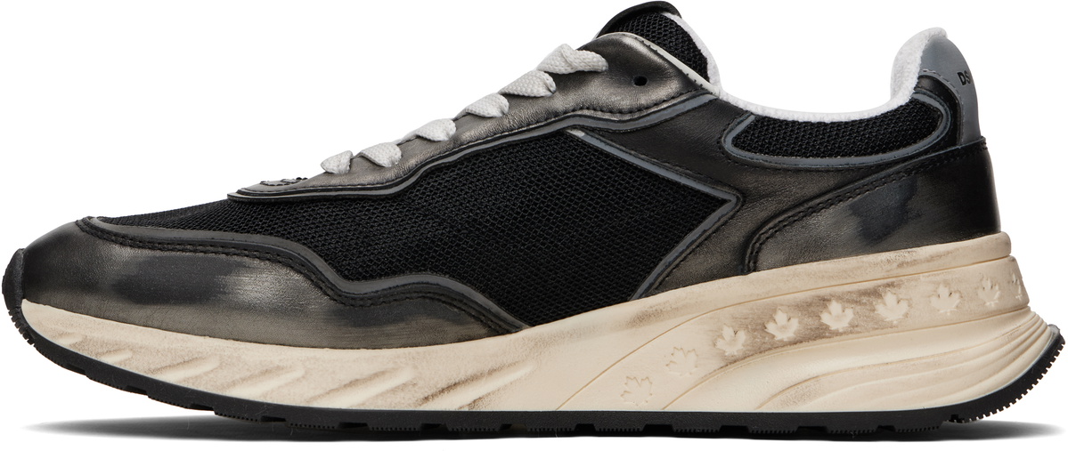 Dsquared2 Black & Silver Sprinter Sneakers