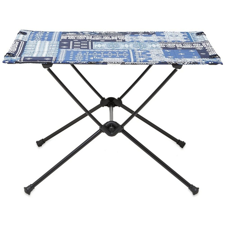 Photo: Helinox Hard Top Table One in Blue Bandana