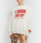 Heron Preston - Printed Organic Loopback Cotton-Jersey Sweatshirt - White