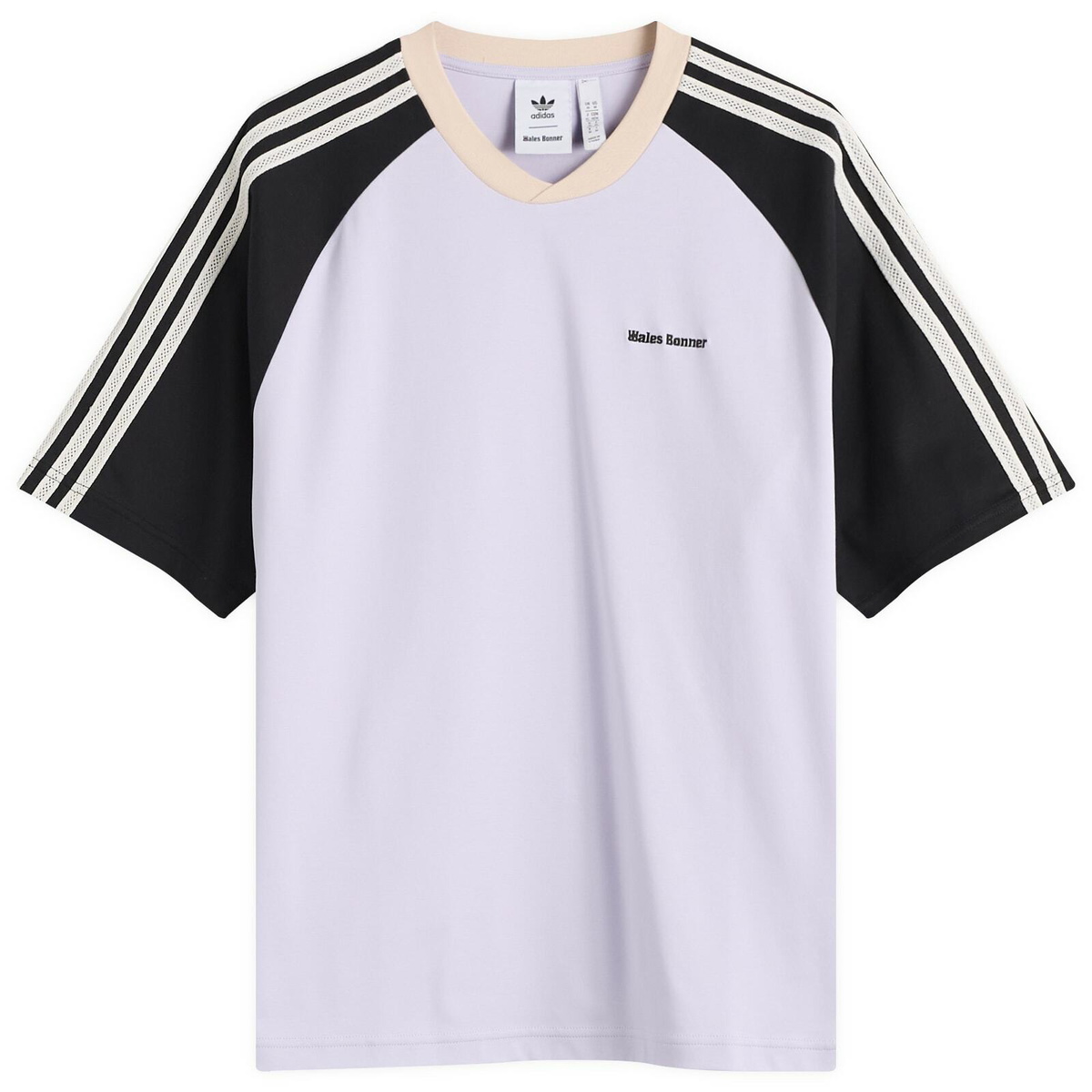 Adidas Men's x Wales Bonner Cali T-Shirt in Purple Tint/Black