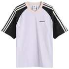 Adidas Men's x Wales Bonner Cali T-Shirt in Purple Tint/Black