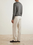 Zegna - Cashmere and Silk-Blend Sweater - Brown