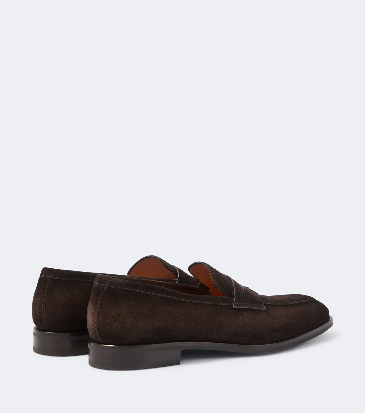 Santoni Gregor suede penny loafers
