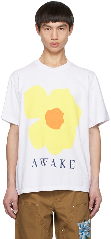 Photo: Awake NY White Floral T-Shirt
