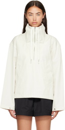 AGOLDE White Lydia Popover Anorak