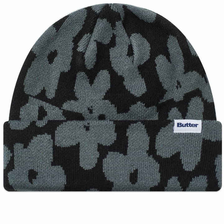 Photo: Butter Goods Men's Floral Beanie in Black