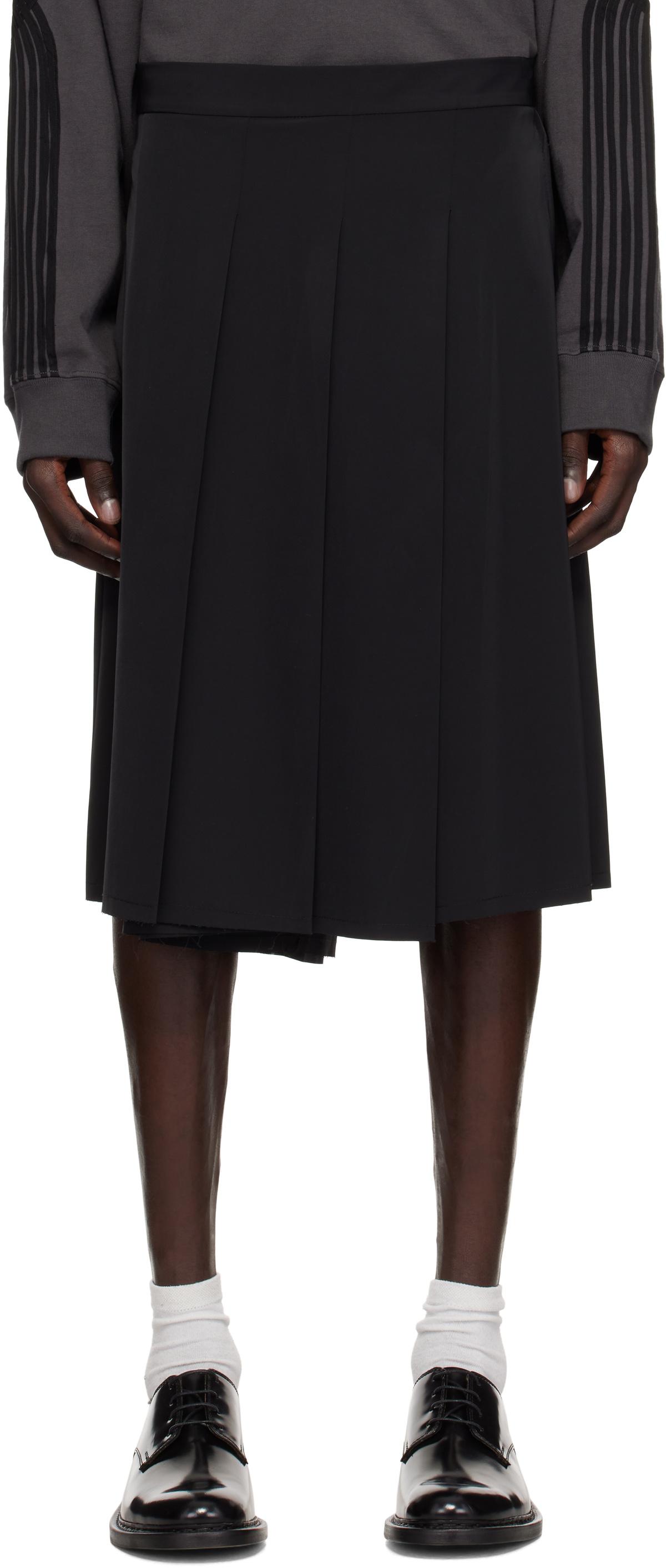 Song for the Mute Black Pleated Shorts