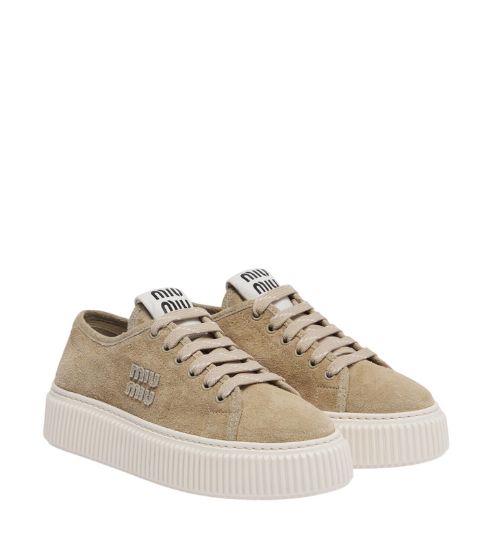Photo: Miu Miu Suede platform sneakers