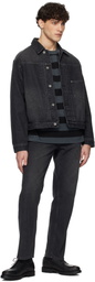 Uniform Bridge Black Type 1 Trucker Denim Jacket