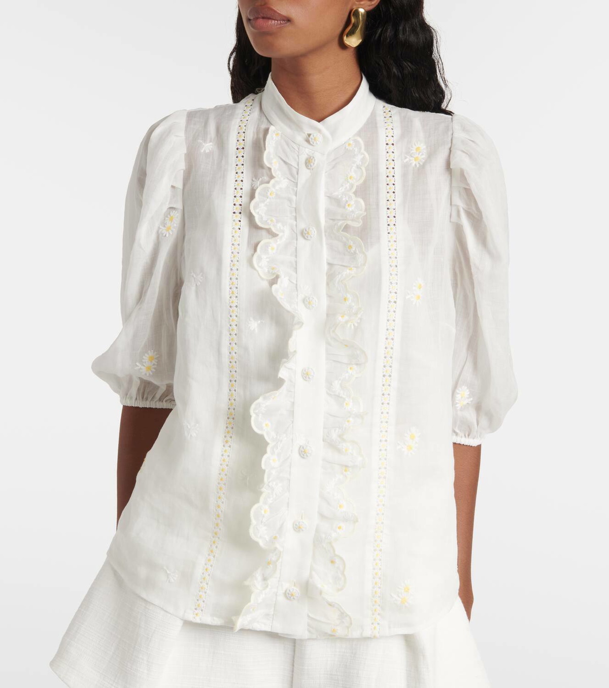 Zimmermann Acacia Scalloped Shirt main image 1