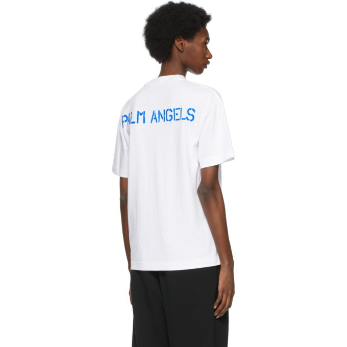 Palm Angels Palm Beach Heart Cotton T-shirt in White