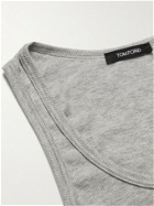 TOM FORD - Ribbed Cotton and Modal-Blend Tank Top - Gray