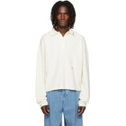 Rhude Off-White Fontaine Long Sleeve Polo