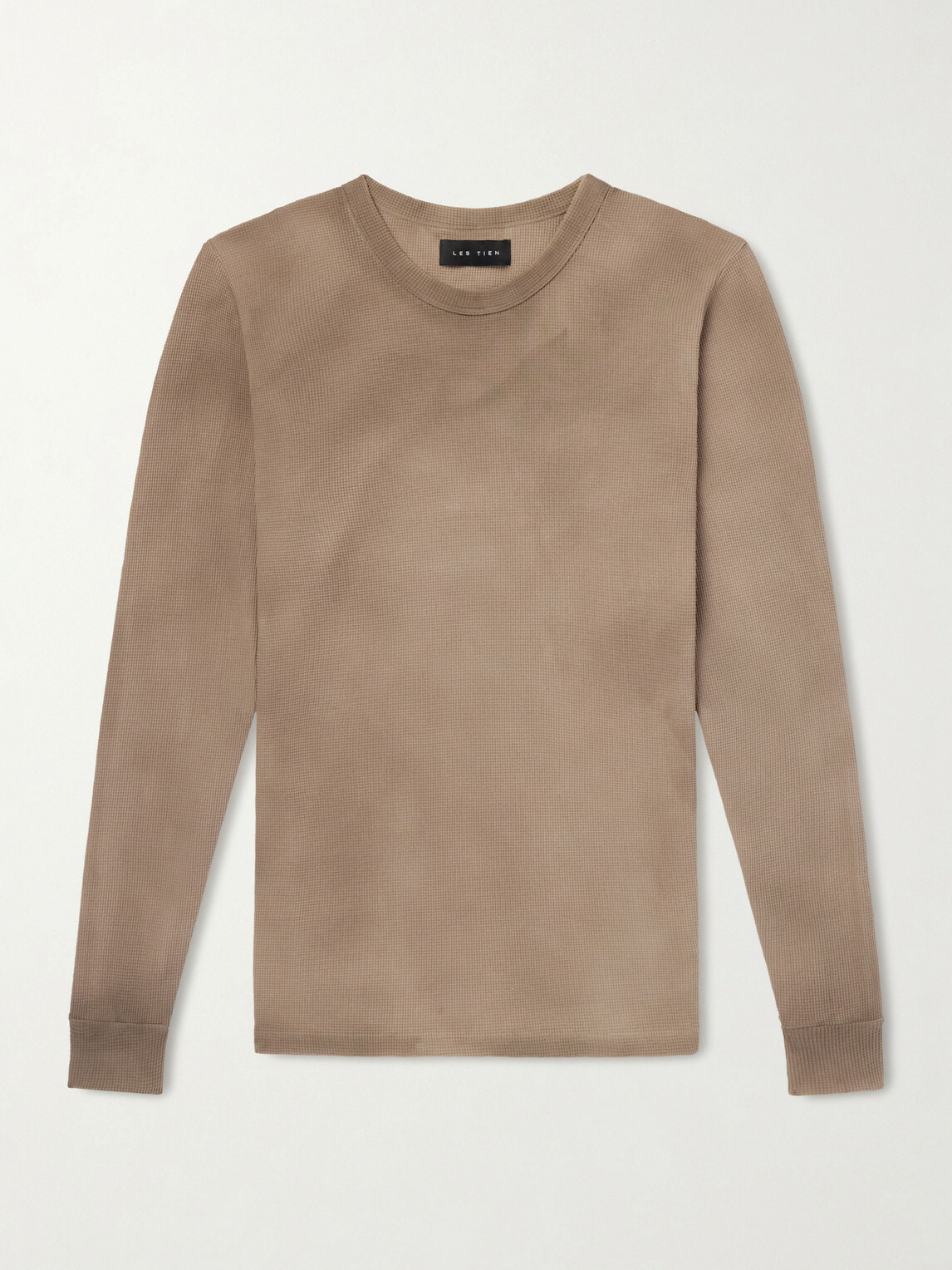 Les Tien - Slim-Fit Cotton-Blend Piqué T-Shirt - Neutrals