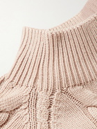 Nanushka - Saul Cable-Knit Organic Cotton-Blend Sweater - Neutrals