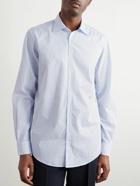 Massimo Alba - Genova Striped Cotton-Poplin Shirt - Blue