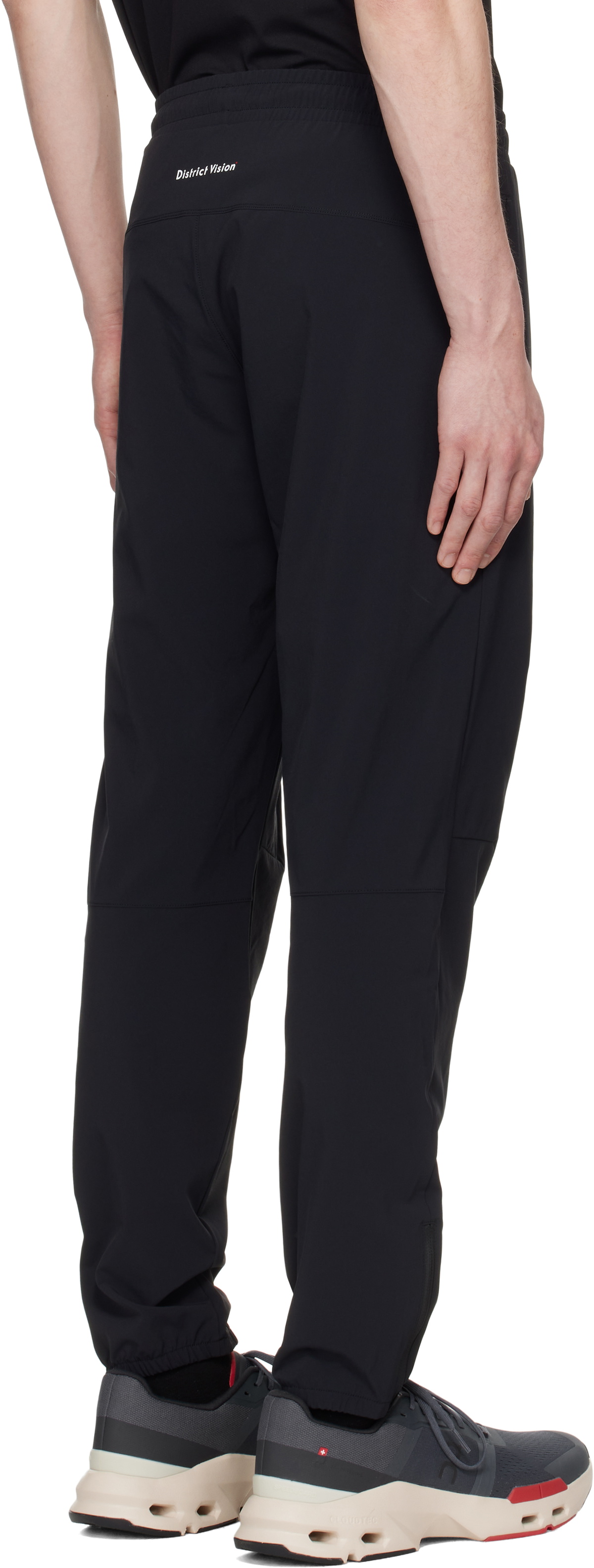 District Vision Black Lightweight DWR Track Pants