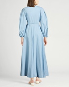 Jucca Womens Maxi dress Light in Blue