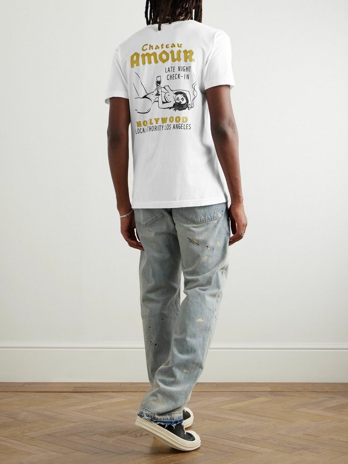 Local Authority LA - Logo-Print Cotton-Jersey T-Shirt - White