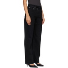 AGOLDE Black Arc Criss Cross Jeans