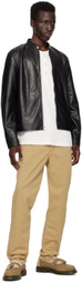 rag & bone Black Archive Café Racer Leather Jacket