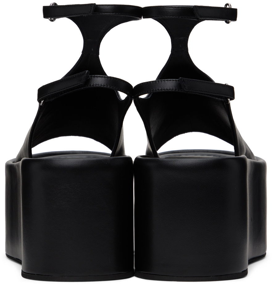 Sportmax Black Platform Sandals
