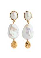 Joanna Laura Constantine Pearl-embellished 18kt Gold-plated Drop Earrings - One Size