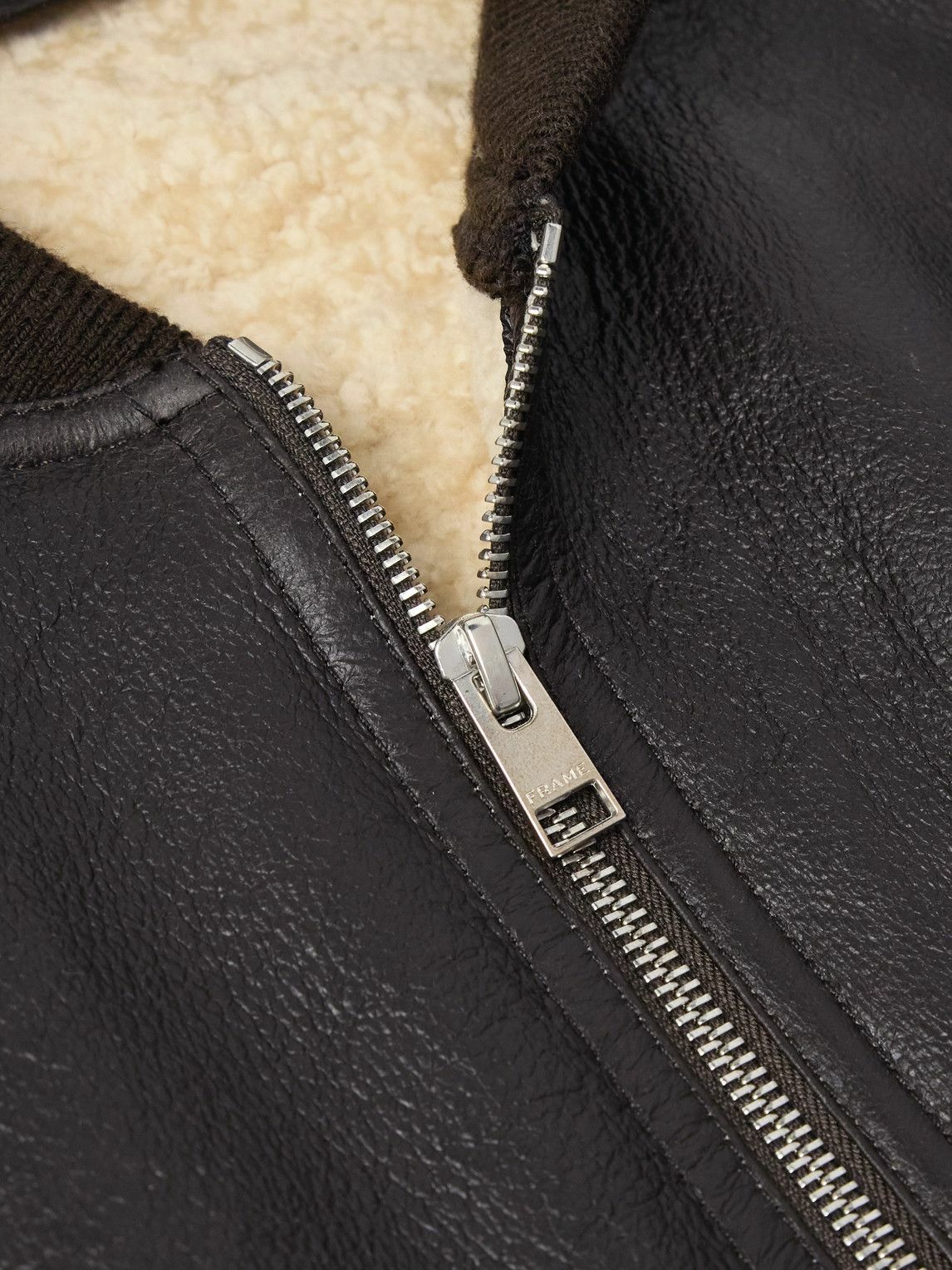 FRAME - Shearling Jacket - Brown