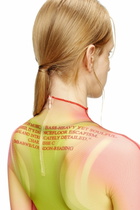 Diesel Layered midi dress with lyrics print - Dresses Womens in Multicolor