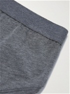 Schiesser - Lorenz Stretch Cotton and Modal-Blend Briefs - Gray