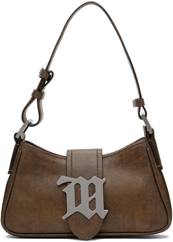 Photo: MISBHV Brown Small Leather Shoulder Bag
