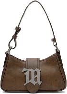 MISBHV Brown Small Leather Shoulder Bag