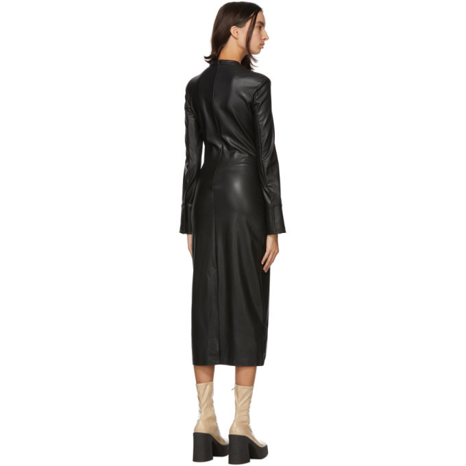chinese dress ladies Tuckernuck Black Leather Clifton Dress Black Leather / XXXL