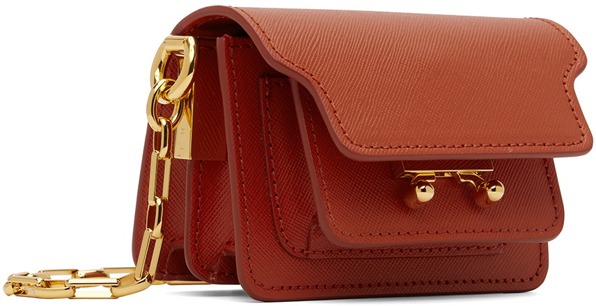 Marni Red Trunk Nano Chain Bag Marni