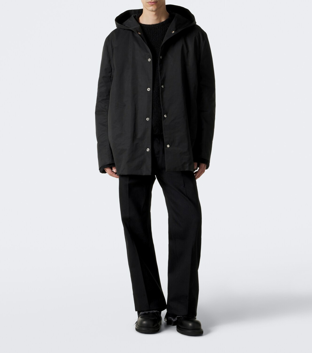 Rick Owens Mac hooded coat