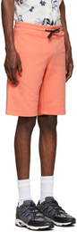 PS by Paul Smith Orange Organic Cotton Zebra Logo Shorts