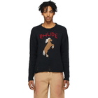 Rhude Black Bucking Horse Sweater