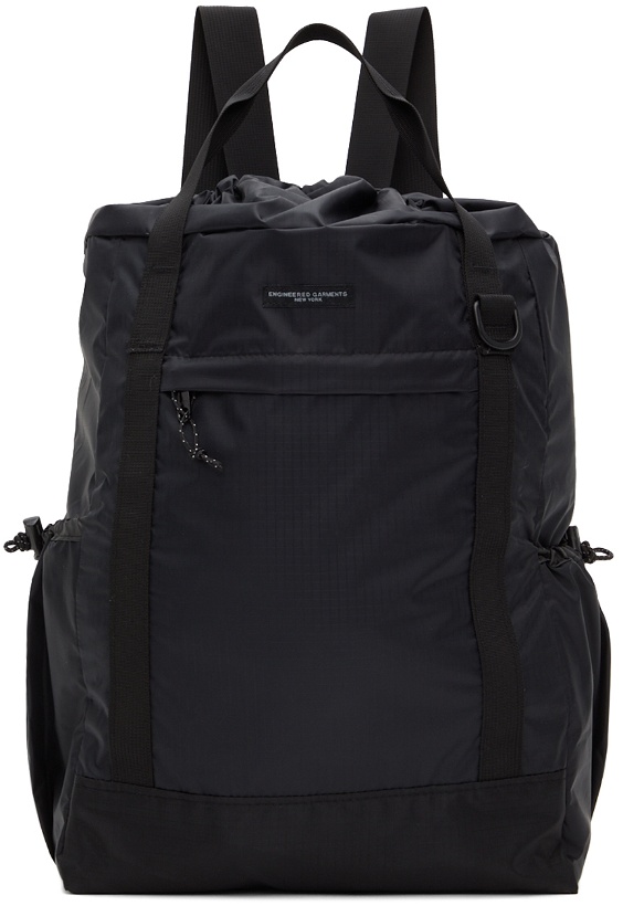 Photo: Engineered Garments Black 3-Way Backpack