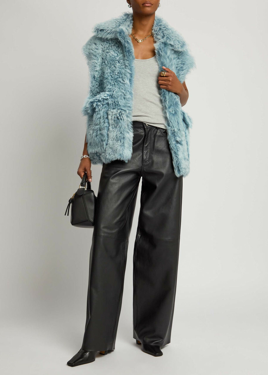 Arma Edha Reversible Wool Gilet Dark Blue