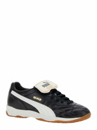 Puma king Black Sneakers With Formstrip Logo Detail On The Side And Logo Patch On The Tongue In Leather Unisex