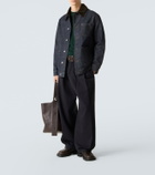 Loewe Corduroy-trimmed denim jacket