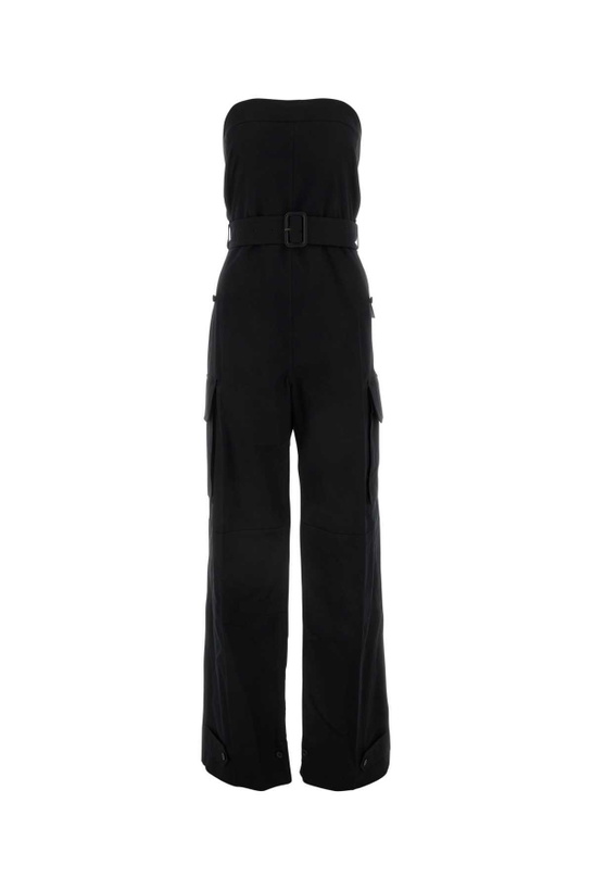 Photo: Saint Laurent Black Drill Jumpsuit