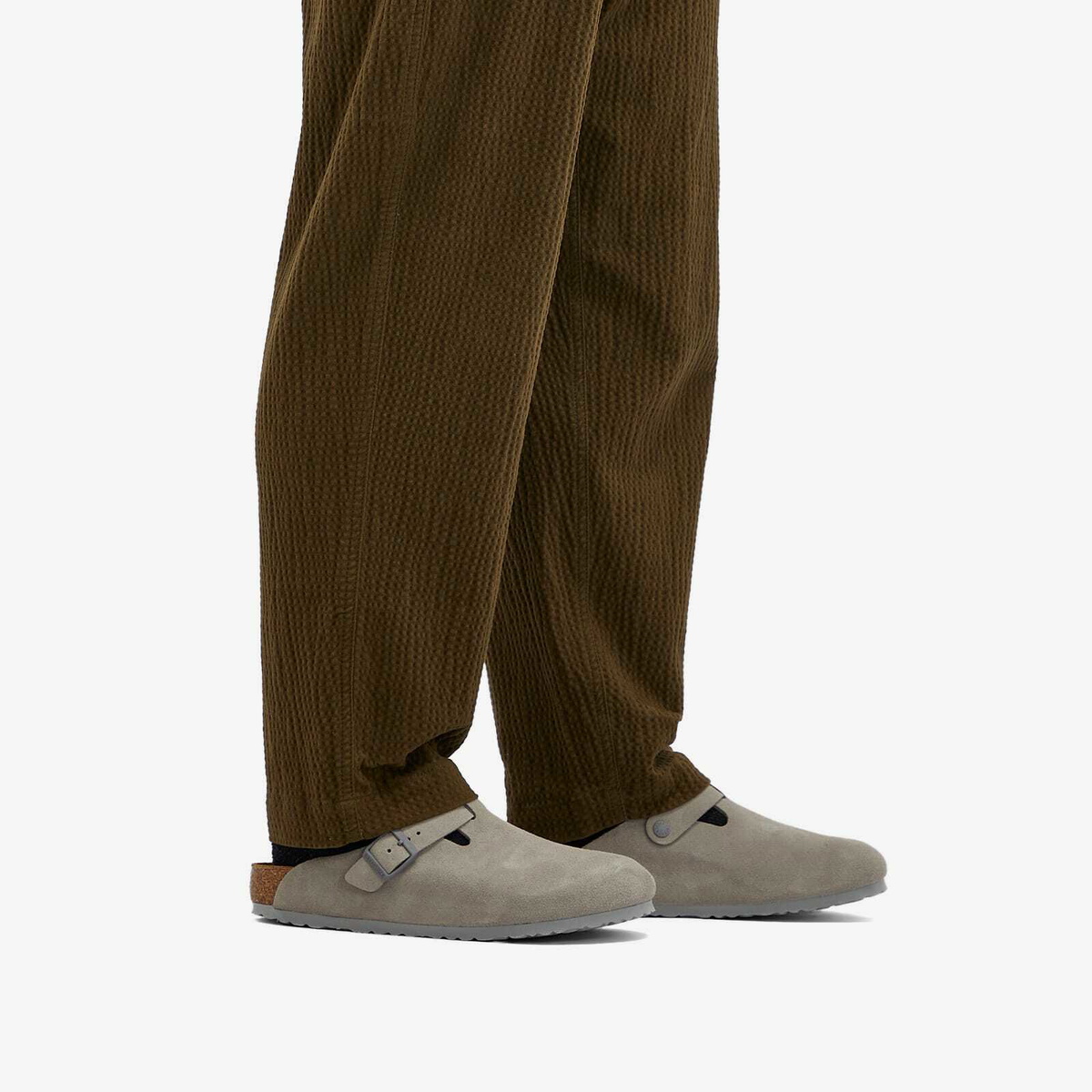 Birkenstock Mens Boston Clog - Stone Birkenstock Men main image 4