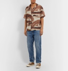 Stüssy - Camp-Collar Printed Voile Shirt - Brown