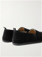 Mulo - Suede Loafers - Black