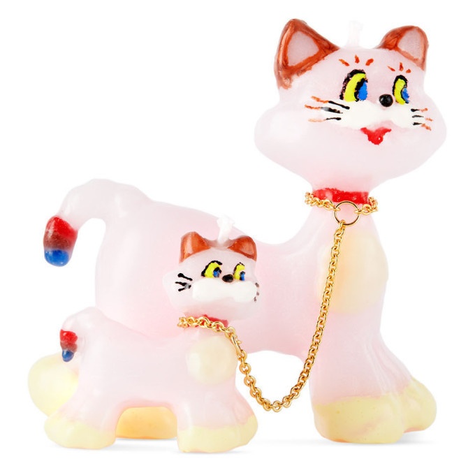 Photo: Olga Goose Candle Pink Cats Candle Set