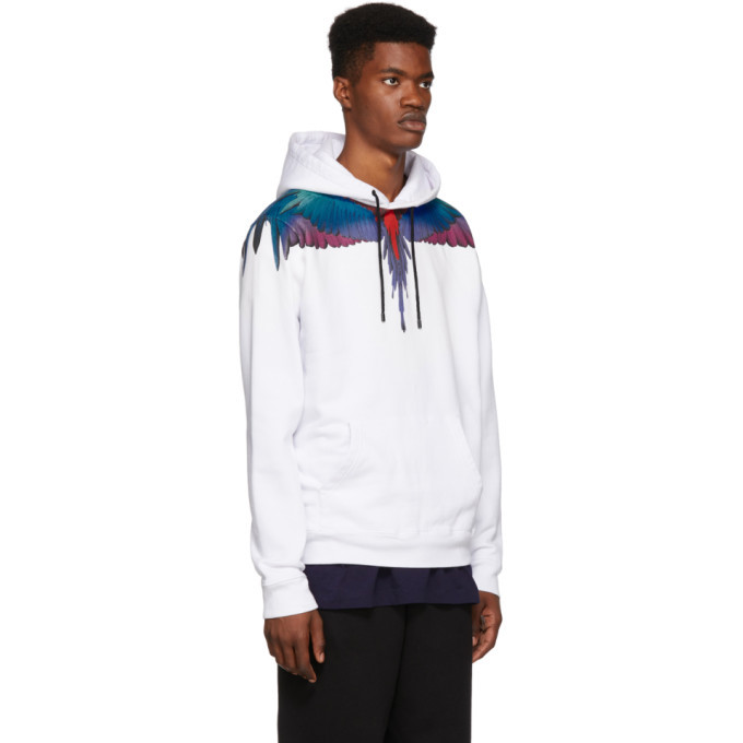 Marcelo burlon cheap white hoodie