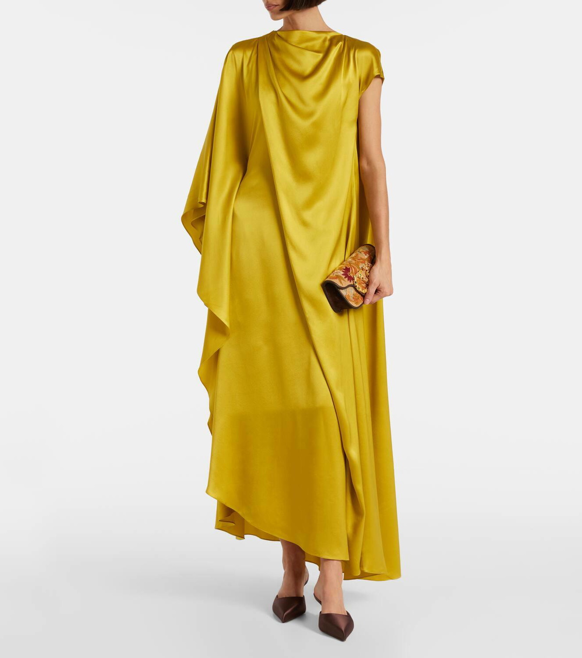 Roksanda Hiba caped silk gown