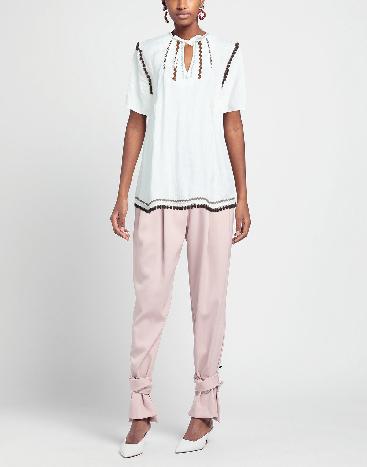 Manila Grace Womens Top in White