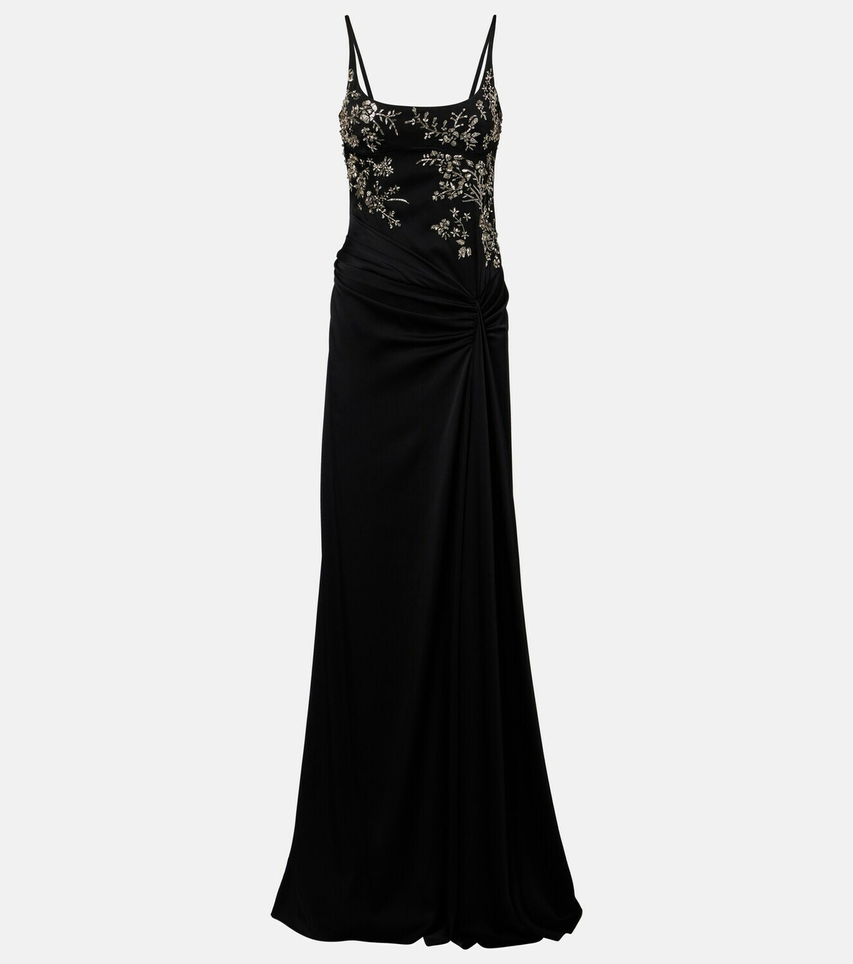 McQueen Draped embellished gown